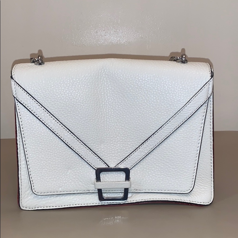 Sam Edelman white shoulder bag
